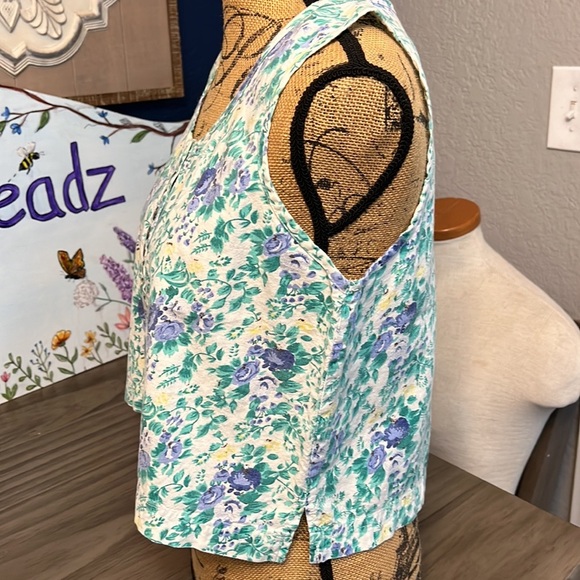 1990’S FLORAL CROP TOP MEDIUM - Picture 4 of 13